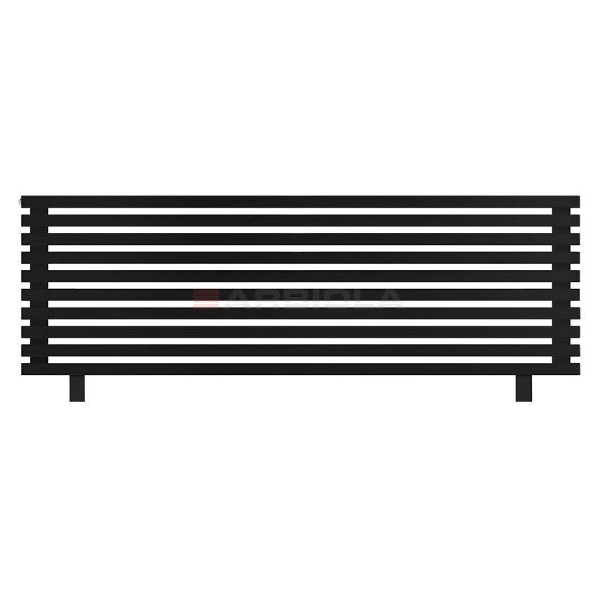 Arbiola Gorizont Ritmo HZ 2000-40-10 секций чёрный горизонтальный радиатор c боковым подключением (на ножках) Arbiola Gorizont Ritmo HZ 2000-40-10 секций чёрный горизонтальный радиатор c боковым подключением (на ножках)