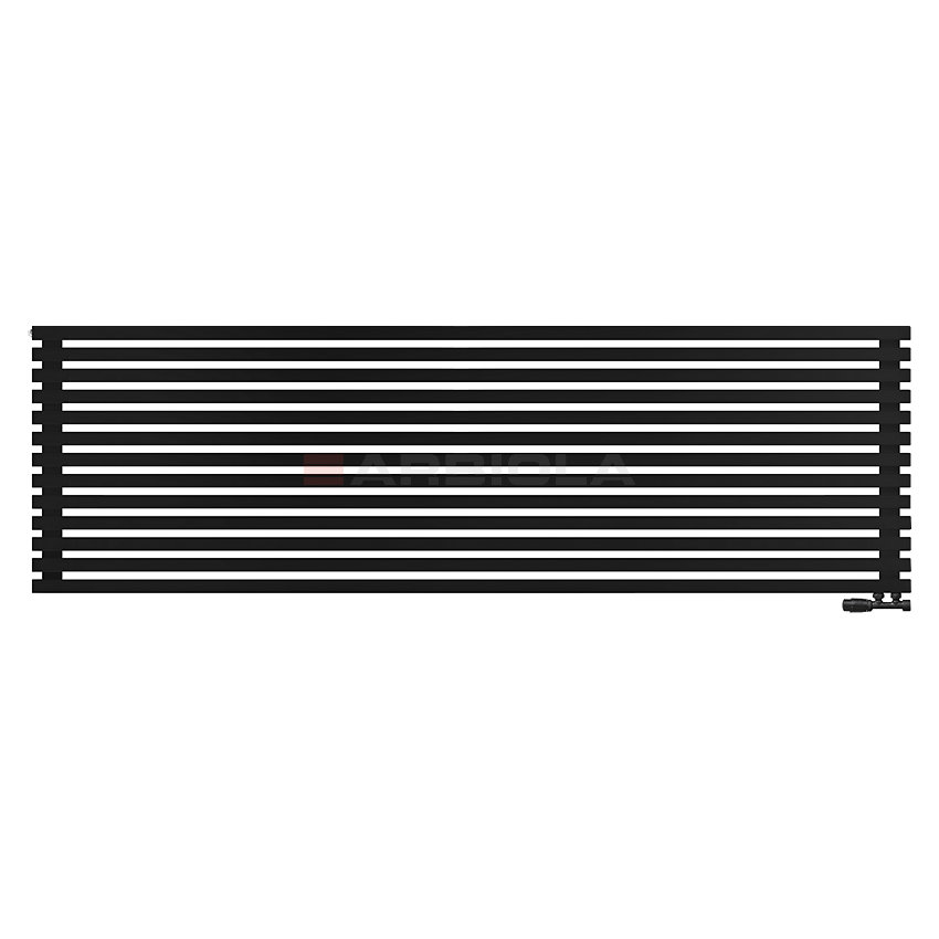 Arbiola Ritmo Gorizont V 2500-40-13 секций чёрный горизонтальный радиатор c нижним подключением Arbiola Ritmo Gorizont V 2500-40-13 секций чёрный горизонтальный радиатор c нижним подключением
