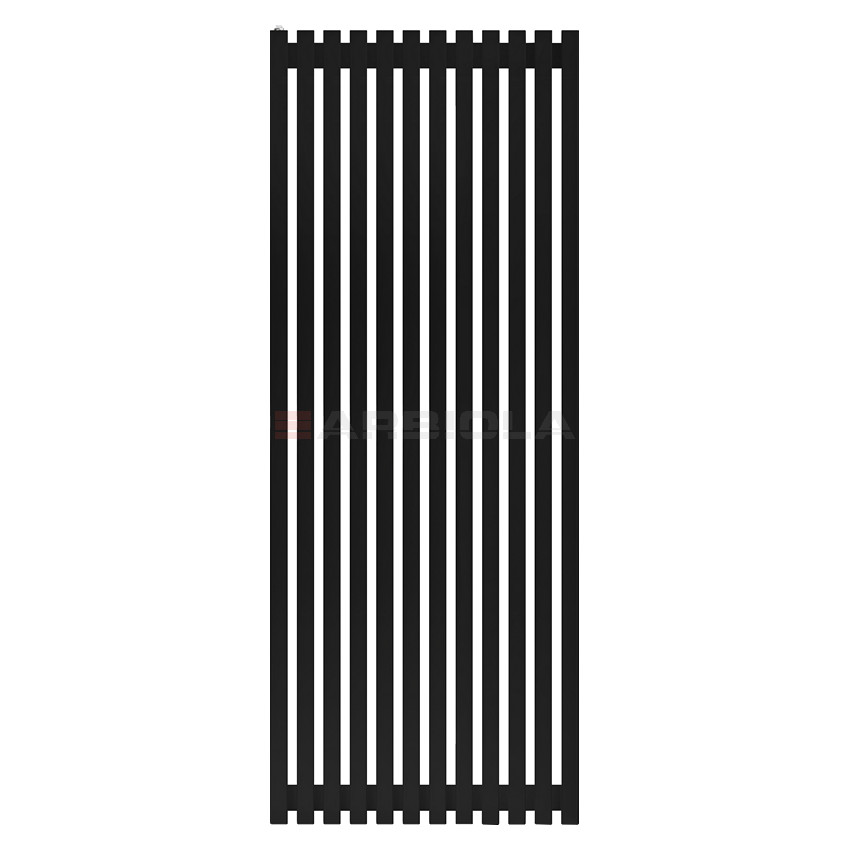 Arbiola Ritmo H 1800-40-12 секции черный вертикальный радиатор c боковым подключением Arbiola Ritmo H 1800-40-12 секции черный вертикальный радиатор c боковым подключением
