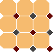 Top Cer Octagon New 4421 OCT20+14-B Ochre Yellow OCTAGON 21/Brick Red 20 + Black 14 Dots 30x30 см Напольная плитка Top Cer Octagon New 4421 OCT20+14-B Ochre Yellow OCTAGON 21/Brick Red 20 + Black 14 Dots 30x30 см Напольная плитка
