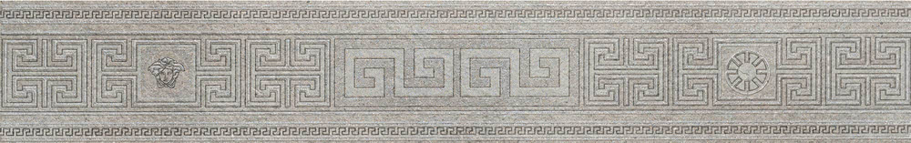 Versace Greek Fascia Grigio Scuro 12,5x80 см Декор