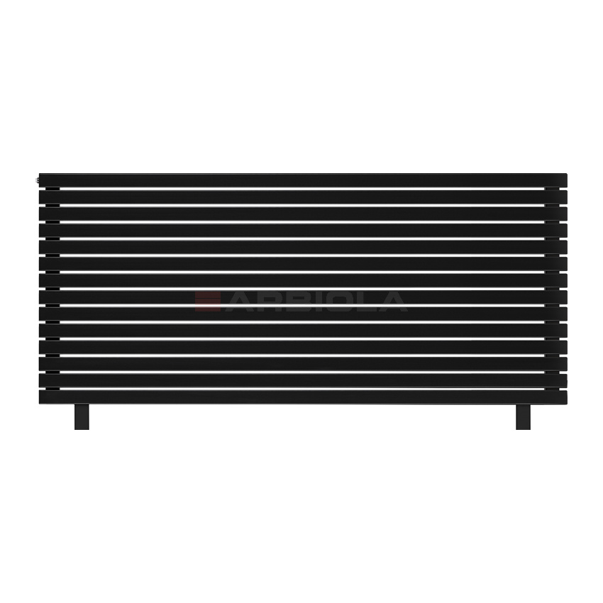 Arbiola Gorizont Liner HZ 2200-36-14 секции черный горизонтальный радиатор c боковым подключением с ножками