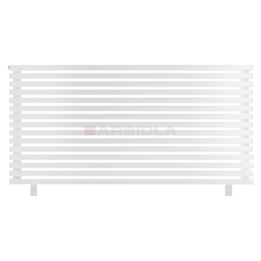 Arbiola Gorizont Ritmo HZ 1800-40-15 секций белый горизонтальный радиатор c боковым подключением (на ножках)