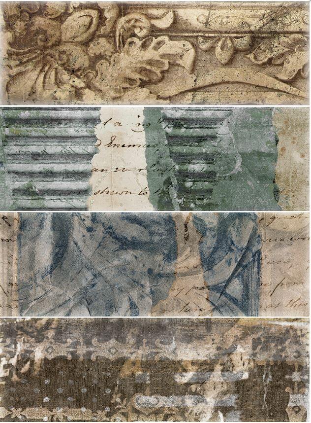 Fabresa Aria ANTICO Decor 10x30 см настенная плитка