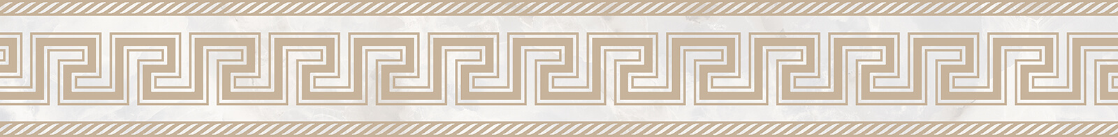 Versace Emote Fascia Greca Sabbiata Onice Bianco 10x78 см Бордюр