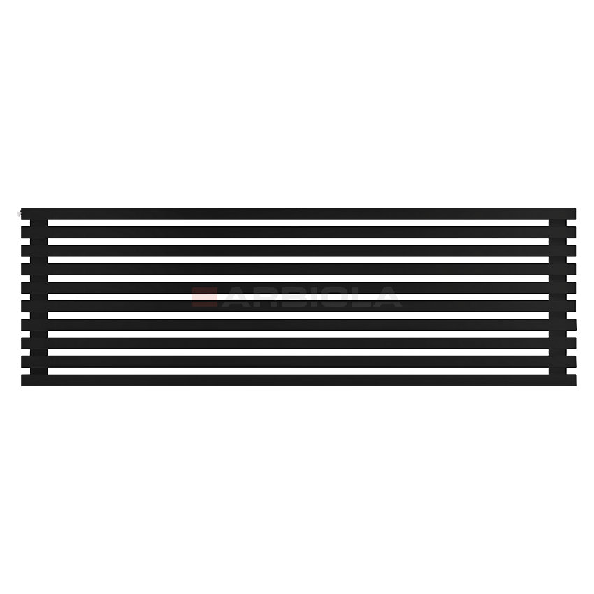 Arbiola Gorizont Ritmo H 2000-40-10 секций чёрный горизонтальный радиатор c боковым подключением Arbiola Gorizont Ritmo H 2000-40-10 секций чёрный горизонтальный радиатор c боковым подключением