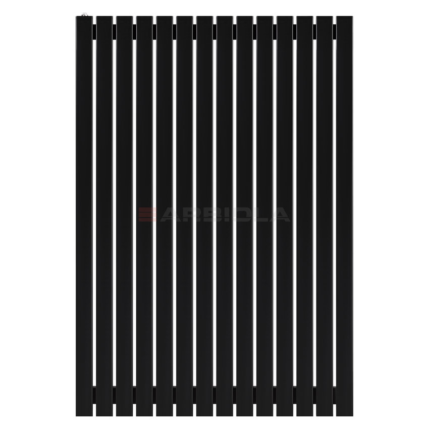 Arbiola Mono H 1200-60-14 секции черный вертикальный радиатор c боковым подключением