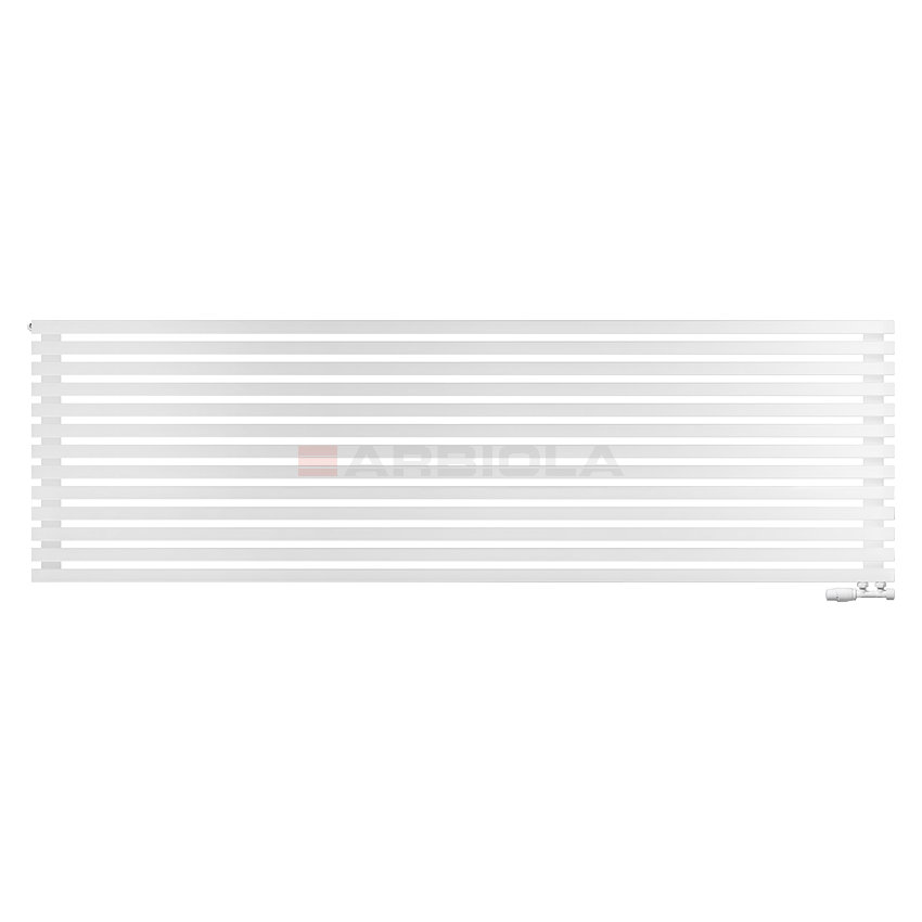 Arbiola Ritmo Gorizont V 2500-40-13 секций белый горизонтальный радиатор c нижним подключением Arbiola Ritmo Gorizont V 2500-40-13 секций белый горизонтальный радиатор c нижним подключением