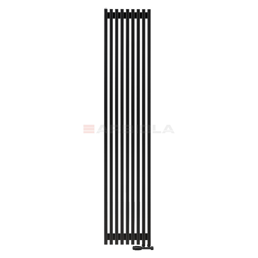 Arbiola Compact V 2200-63-09 секции черный вертикальный радиатор c нижним подключением Arbiola Compact V 2200-63-09 секции черный вертикальный радиатор c нижним подключением