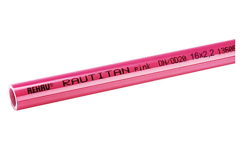 Rehau Rautitan pink (10 м) 16х2,2 мм труба из сшитого полиэтилена Rehau Rautitan pink (10 м) 16х2,2 мм труба из сшитого полиэтилена