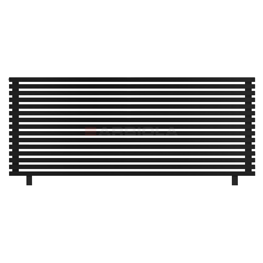 Arbiola Gorizont Ritmo HZ 2200-40-15 секций чёрный горизонтальный радиатор c боковым подключением (на ножках) Arbiola Gorizont Ritmo HZ 2200-40-15 секций чёрный горизонтальный радиатор c боковым подключением (на ножках)