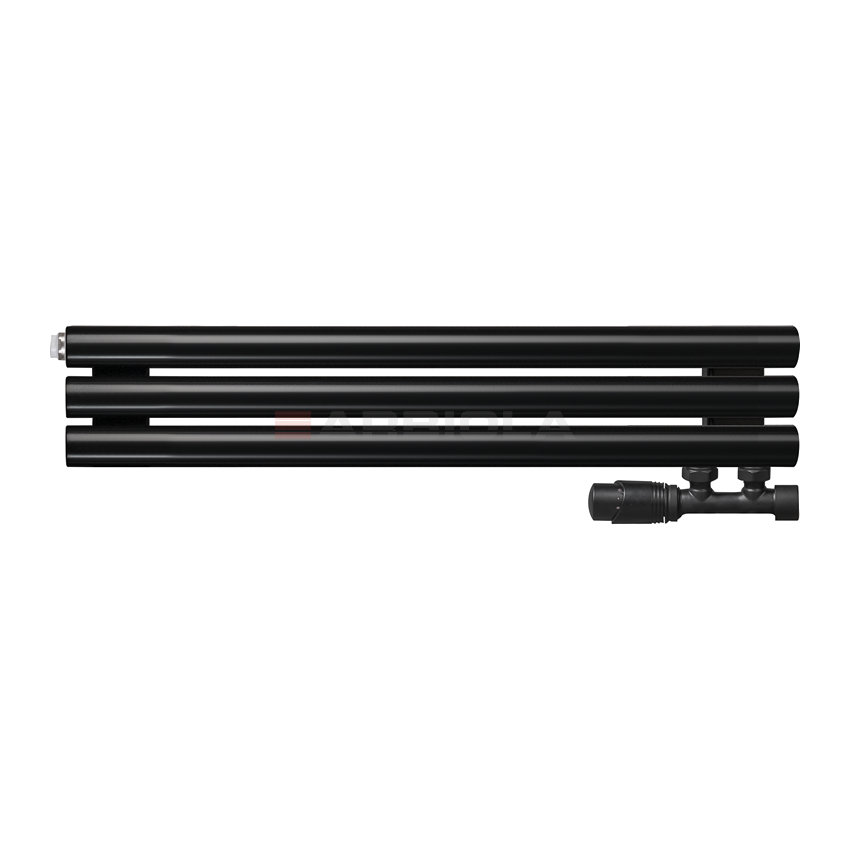 Arbiola Gorizont Iris V 1000-42-03 секции черный горизонтальный радиатор c нижним подключением Arbiola Gorizont Iris V 1000-42-03 секции черный горизонтальный радиатор c нижним подключением