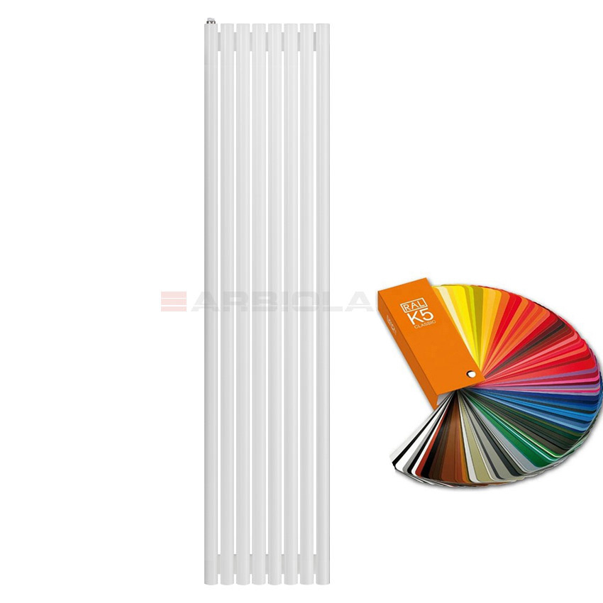 Arbiola Iris 42 H 1750-42-08 секции цветной вертикальный радиатор c боковым подключением Arbiola Iris 42 H 1750-42-08 секции цветной вертикальный радиатор c боковым подключением