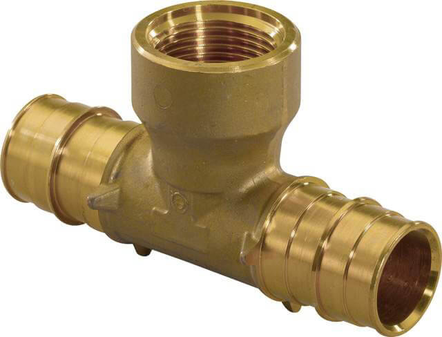 Тройник Uponor Q&E 32-1 латунный с внутренней резьбой Тройник Uponor Q&E 32-1 латунный с внутренней резьбой