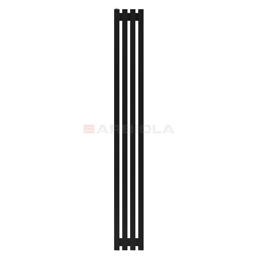 Arbiola Ritmo H 1800-40-04 секции черный вертикальный радиатор c боковым подключением Arbiola Ritmo H 1800-40-04 секции черный вертикальный радиатор c боковым подключением