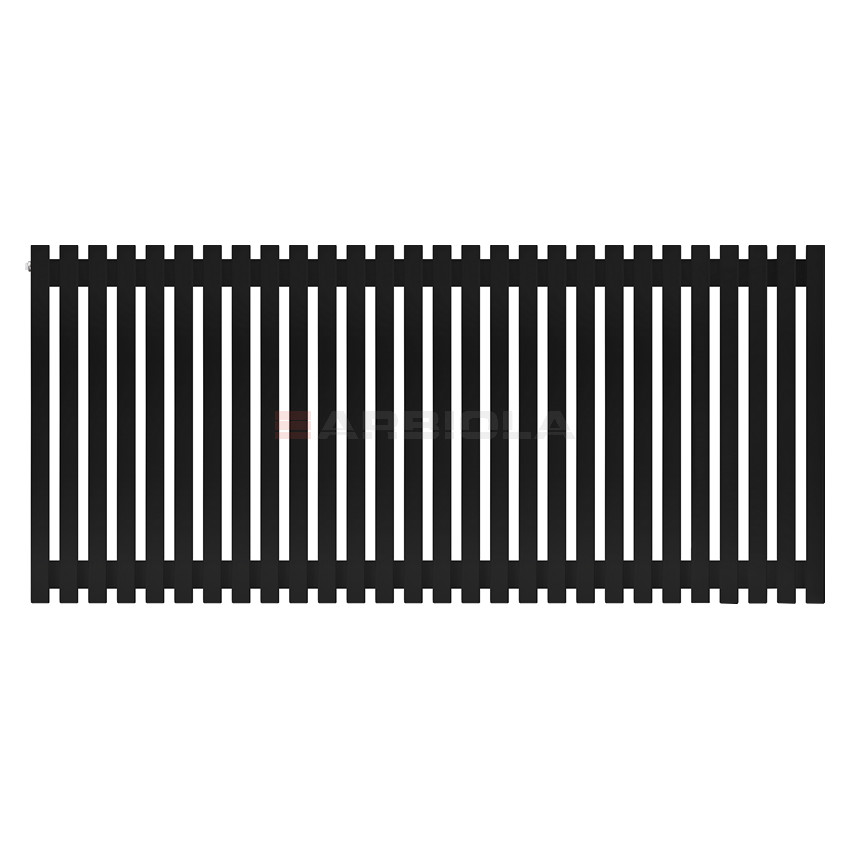 Arbiola Ritmo H 700-40-28 секции черный вертикальный радиатор c боковым подключением