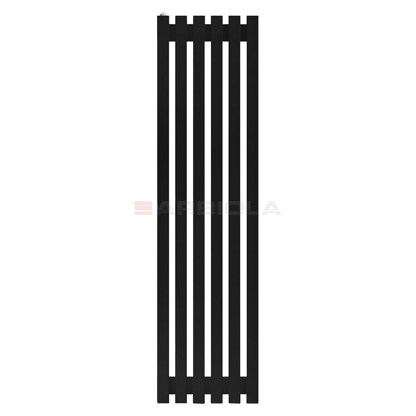 Arbiola Ritmo H 1250-40-06 секции черный вертикальный радиатор c боковым подключением Arbiola Ritmo H 1250-40-06 секции черный вертикальный радиатор c боковым подключением