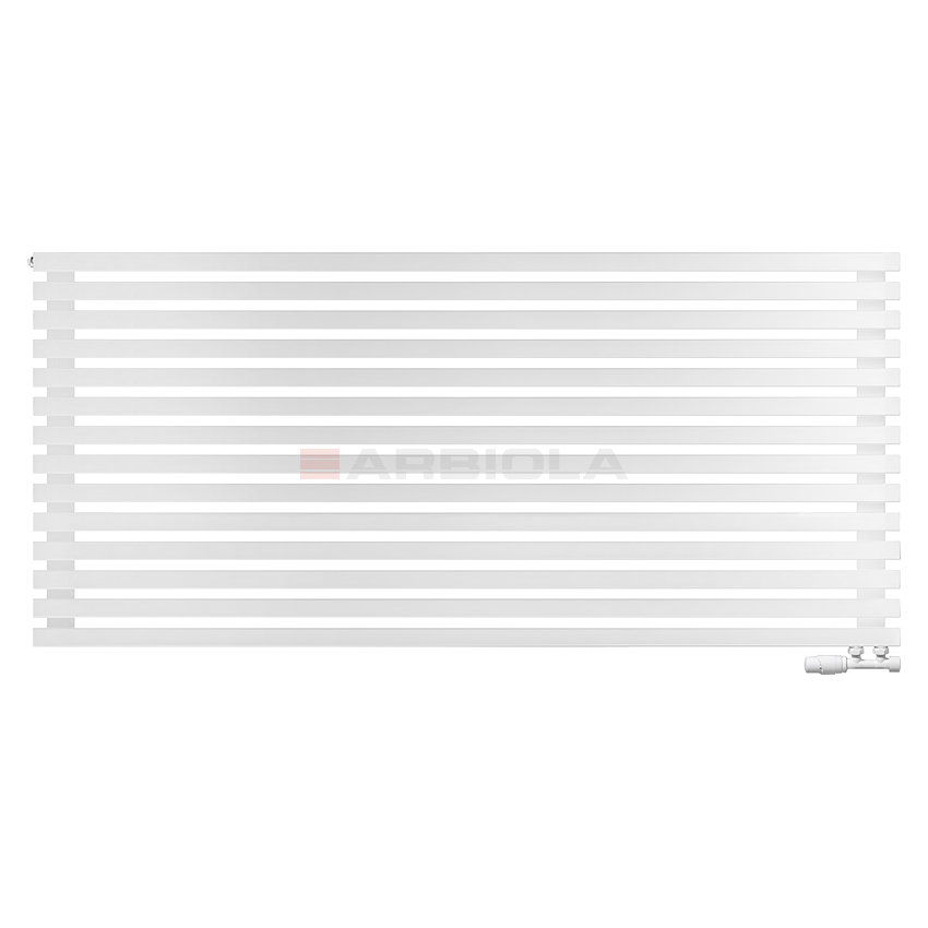 Arbiola Ritmo Gorizont V 1500-40-14 секций белый горизонтальный радиатор c нижним подключением Arbiola Ritmo Gorizont V 1500-40-14 секций белый горизонтальный радиатор c нижним подключением