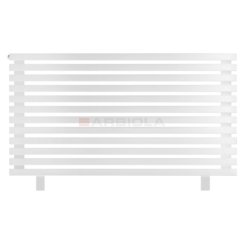 Arbiola Gorizont Ritmo HZ 1250-40-12 секций белый горизонтальный радиатор c боковым подключением (на ножках) Arbiola Gorizont Ritmo HZ 1250-40-12 секций белый горизонтальный радиатор c боковым подключением (на ножках)