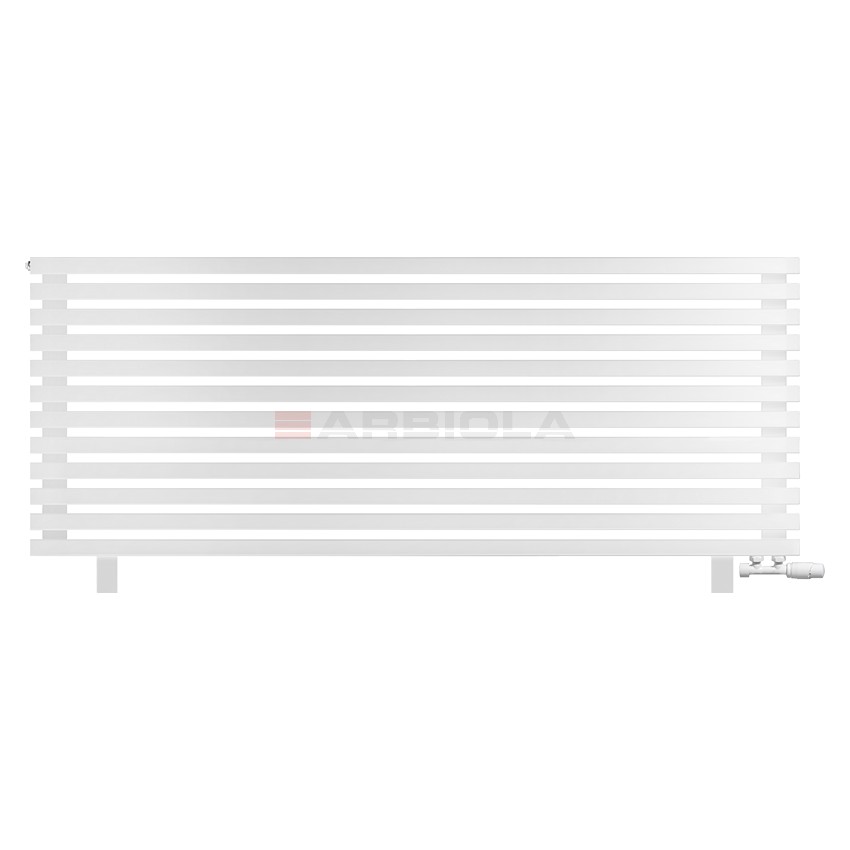 Arbiola Gorizont Ritmo VZ 1750-40-12 секций белый горизонтальный радиатор c нижним подключением (на ножках)