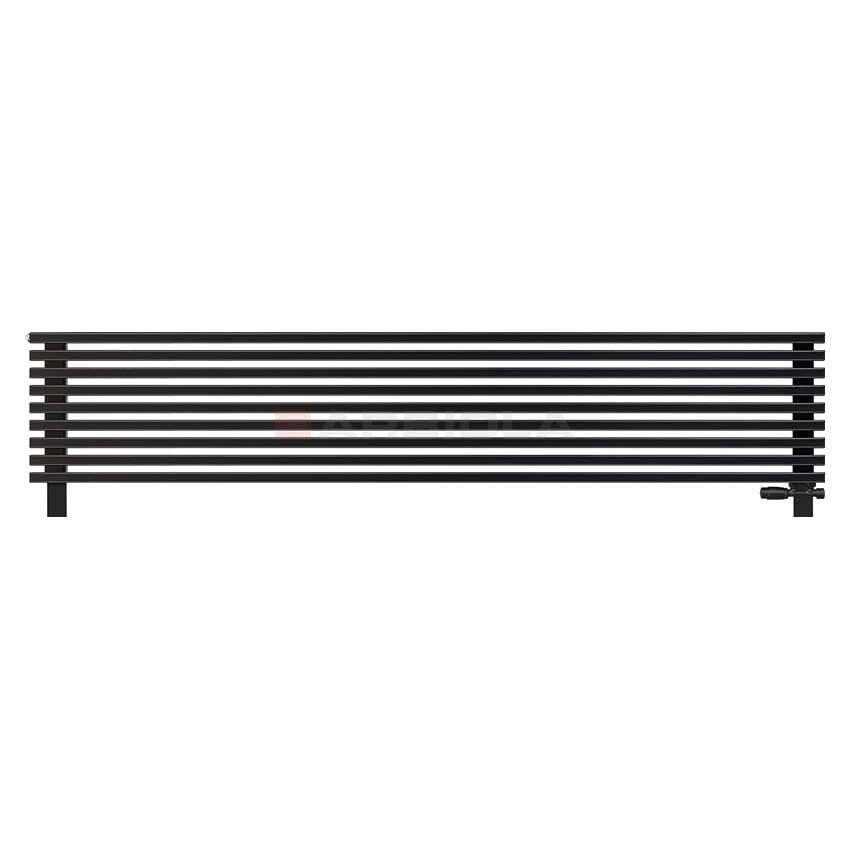 Arbiola Gorizont Compact VZ 2200-63-09 секции черный горизонтальный радиатор c нижним подключением с ножками Arbiola Gorizont Compact VZ 2200-63-09 секции черный горизонтальный радиатор c нижним подключением с ножками