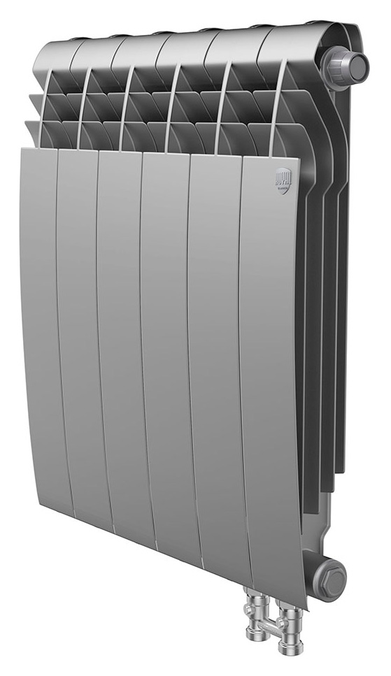 Royal Thermo Biliner 500 V Silver Satin/12 секции с нижним правым подключением