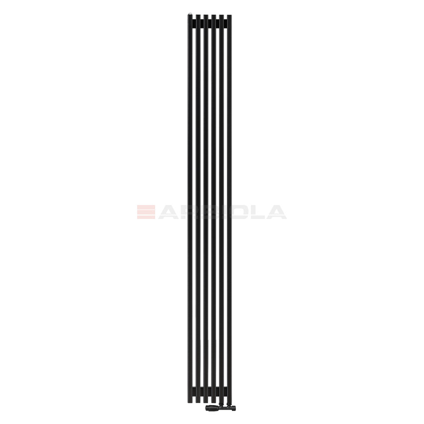Arbiola Compact V 2500-63-06 секции черный вертикальный радиатор c нижним подключением Arbiola Compact V 2500-63-06 секции черный вертикальный радиатор c нижним подключением