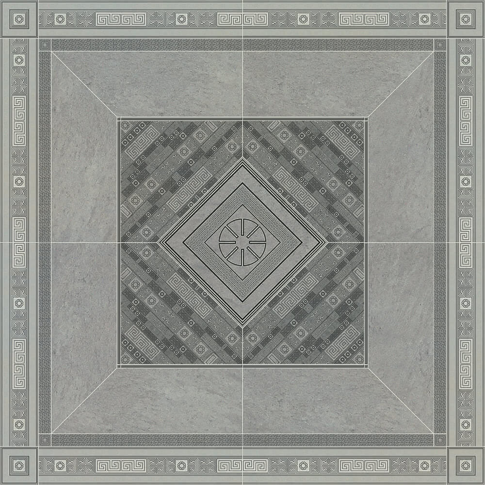 Versace Greek Rosone Grigio 160x160 см Декор Versace Greek Rosone Grigio 160x160 см Декор