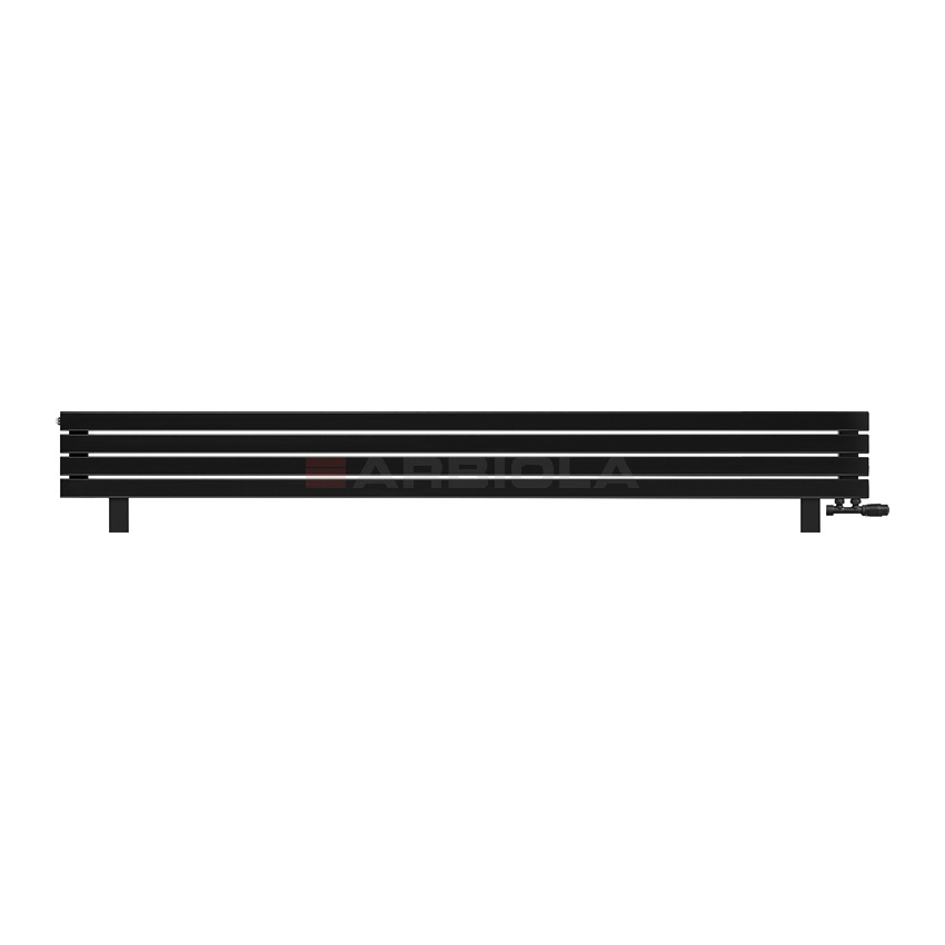 Arbiola Gorizont Liner VZ 2500-63-04 секции черный горизонтальный радиатор c нижним подключением с ножками