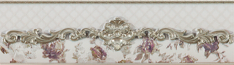 El Molino Vivaldi Plata-Bone Cenefa 7x25 см Бордюр