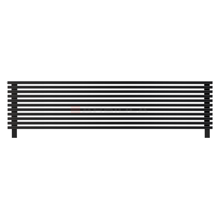 Arbiola Gorizont Compact HZ 2000-63-11 секции черный горизонтальный радиатор c боковым подключением с ножками Arbiola Gorizont Compact HZ 2000-63-11 секции черный горизонтальный радиатор c боковым подключением с ножками