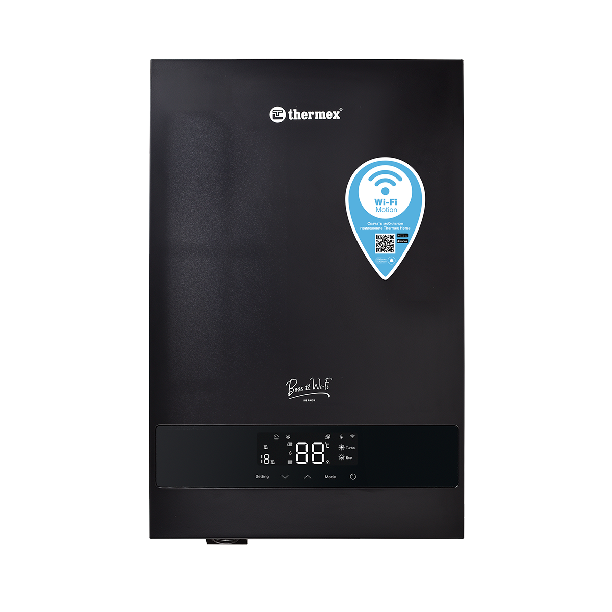 Электрический настенный котел THERMEX Boss 12 Wi-Fi (Black) Электрический настенный котел THERMEX Boss 12 Wi-Fi (Black)