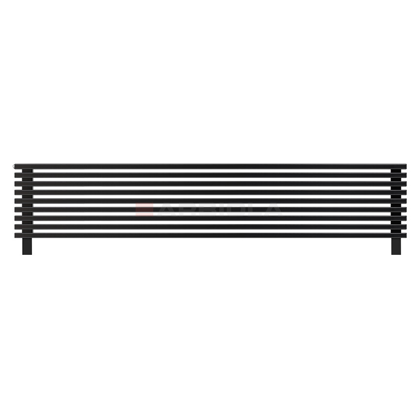 Arbiola Gorizont Compact HZ 2500-63-09 секции черный горизонтальный радиатор c боковым подключением с ножками