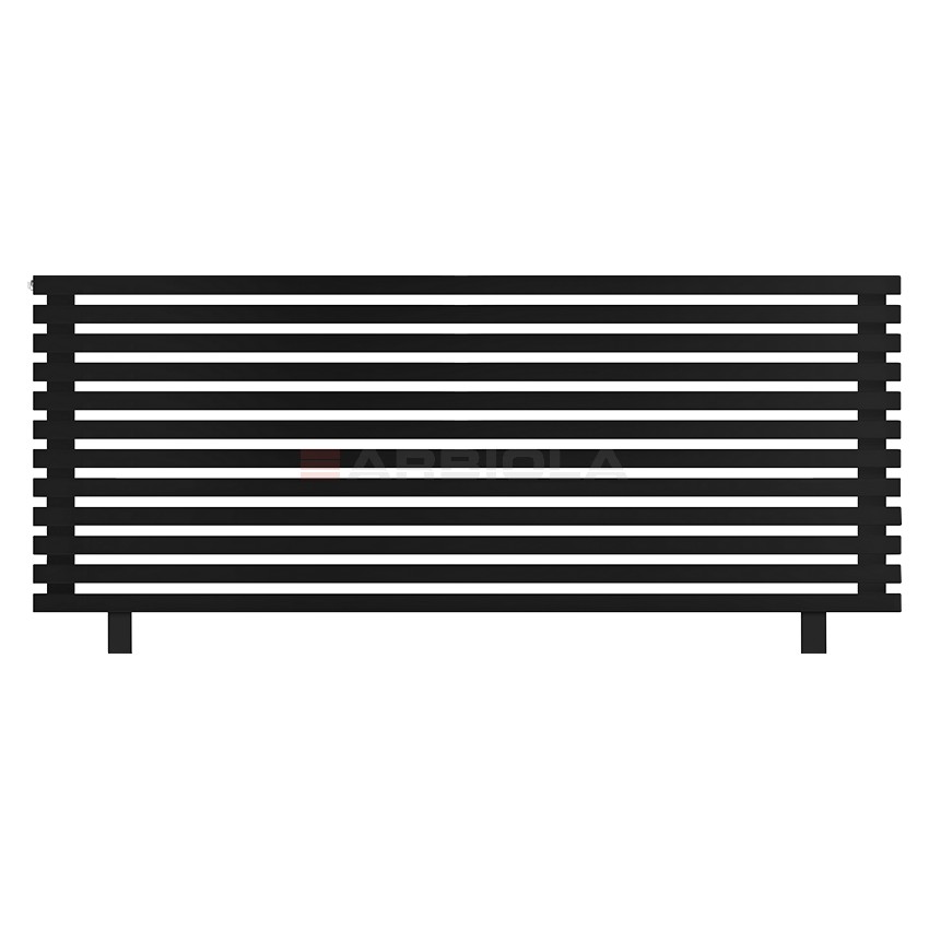 Arbiola Gorizont Ritmo HZ 2000-40-12 секций чёрный горизонтальный радиатор c боковым подключением (на ножках) Arbiola Gorizont Ritmo HZ 2000-40-12 секций чёрный горизонтальный радиатор c боковым подключением (на ножках)