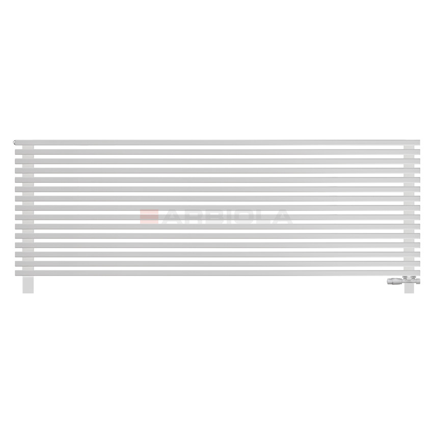 Arbiola Gorizont Compact VZ 2200-63-15 секции белый горизонтальный радиатор c нижним подключением с ножками Arbiola Gorizont Compact VZ 2200-63-15 секции белый горизонтальный радиатор c нижним подключением с ножками