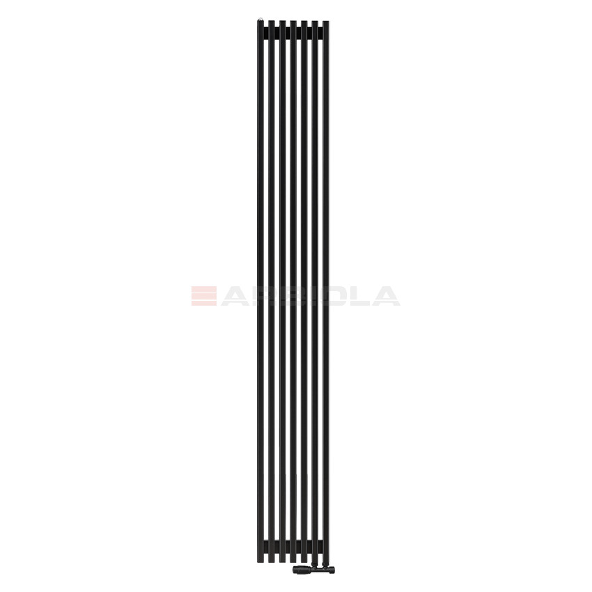 Arbiola Compact V 2500-63-07 секции черный вертикальный радиатор c нижним подключением Arbiola Compact V 2500-63-07 секции черный вертикальный радиатор c нижним подключением