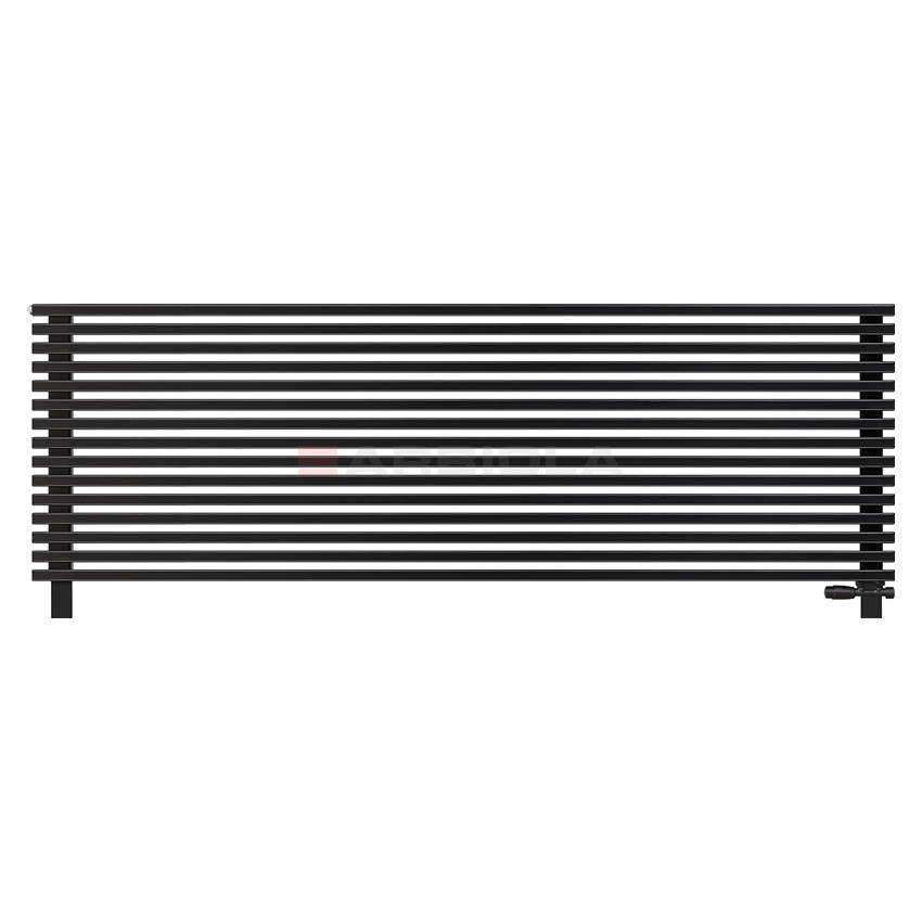 Arbiola Gorizont Compact VZ 2000-63-15 секции черный горизонтальный радиатор c нижним подключением с ножками