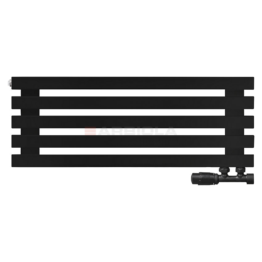 Arbiola Ritmo Gorizont V 1000-40-05 секций чёрный горизонтальный радиатор c нижним подключением