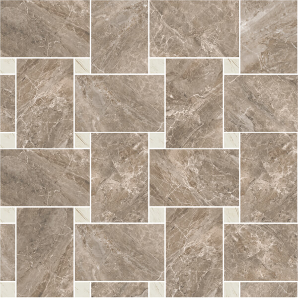 Versace Marble Mos.Intrec.Grig-Bian 29,1x29,1 см Напольная плитка Versace Marble Mos.Intrec.Grig-Bian 29,1x29,1 см Напольная плитка