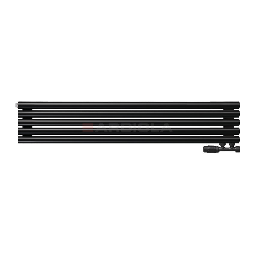 Arbiola Gorizont Iris V 1250-42-05 секции черный горизонтальный радиатор c нижним подключением Arbiola Gorizont Iris V 1250-42-05 секции черный горизонтальный радиатор c нижним подключением