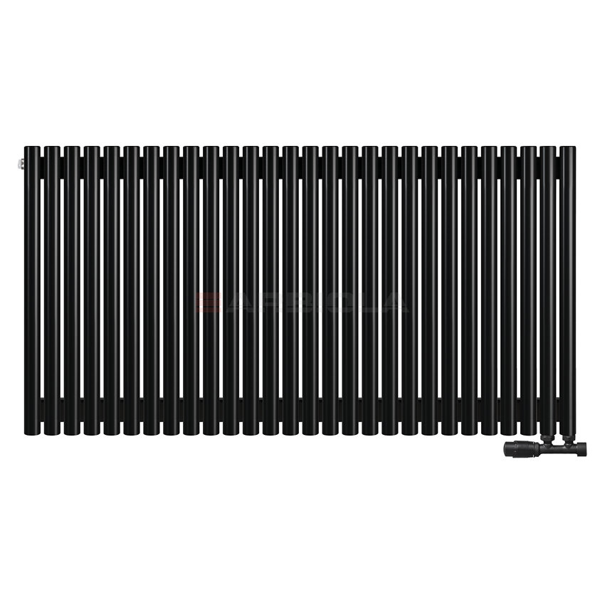 Arbiola Iris 42 V 750-42-28 секции черный вертикальный радиатор c нижним подключением Arbiola Iris 42 V 750-42-28 секции черный вертикальный радиатор c нижним подключением