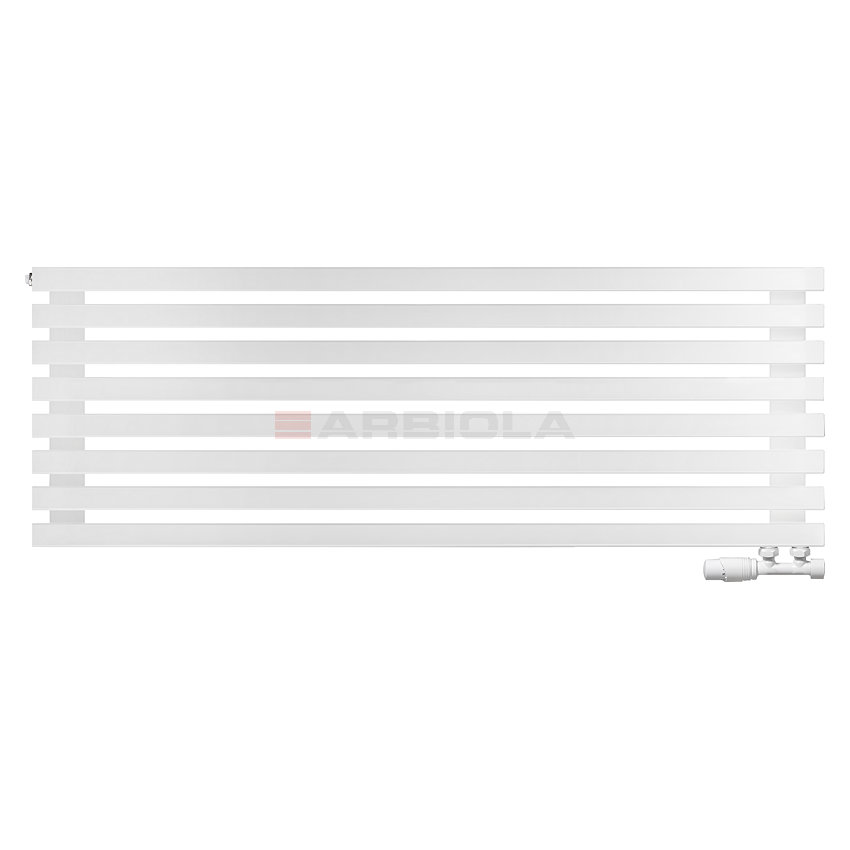 Arbiola Ritmo Gorizont V 1200-40-08 секций белый горизонтальный радиатор c нижним подключением