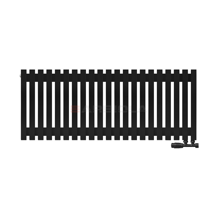 Arbiola Ritmo V 500-40-21 секции черный вертикальный радиатор c нижним подключением Arbiola Ritmo V 500-40-21 секции черный вертикальный радиатор c нижним подключением
