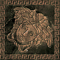 Versace Marble Toz.Medusa Nero Lev 14,4x14,4 см Вставка Versace Marble Toz.Medusa Nero Lev 14,4x14,4 см Вставка