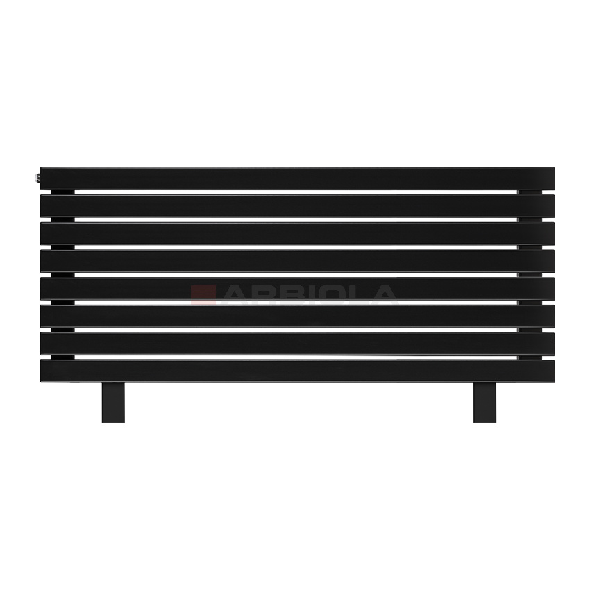 Arbiola Gorizont Liner HZ 1500-63-08 секции черный горизонтальный радиатор c боковым подключением с ножками