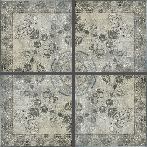 Porcelanite Dos 5018 Perla Gris Acero 50x50x4 см Панно