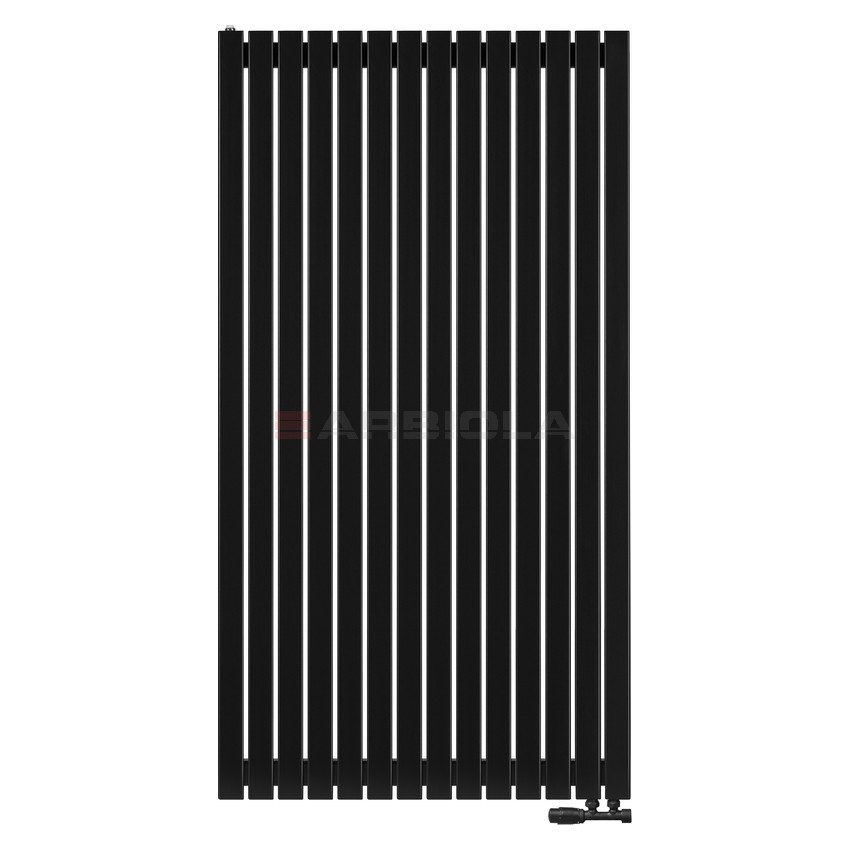 Arbiola Liner V 1800-36-14 секции черный вертикальный радиатор c нижним подключением Arbiola Liner V 1800-36-14 секции черный вертикальный радиатор c нижним подключением