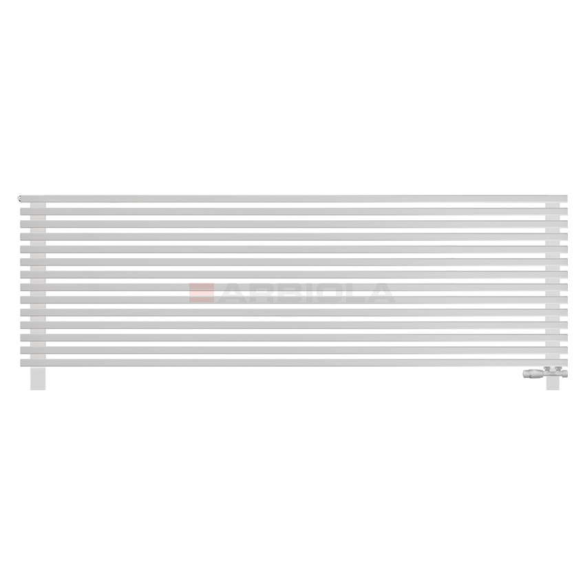 Arbiola Gorizont Compact VZ 2200-63-14 секции белый горизонтальный радиатор c нижним подключением с ножками Arbiola Gorizont Compact VZ 2200-63-14 секции белый горизонтальный радиатор c нижним подключением с ножками