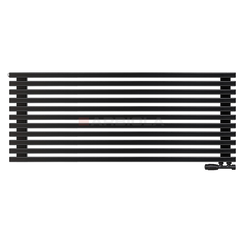 Arbiola Gorizont Compact V 1200-63-11 секции черный горизонтальный радиатор c нижним подключением