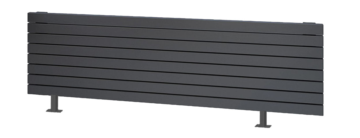 Arbiola Gorizont Liner VZ 700-63-08 секции черный горизонтальный радиатор c нижним подключением с ножками Arbiola Gorizont Liner VZ 700-63-08 секции черный горизонтальный радиатор c нижним подключением с ножками
